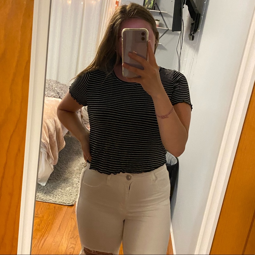 Striped crop top
